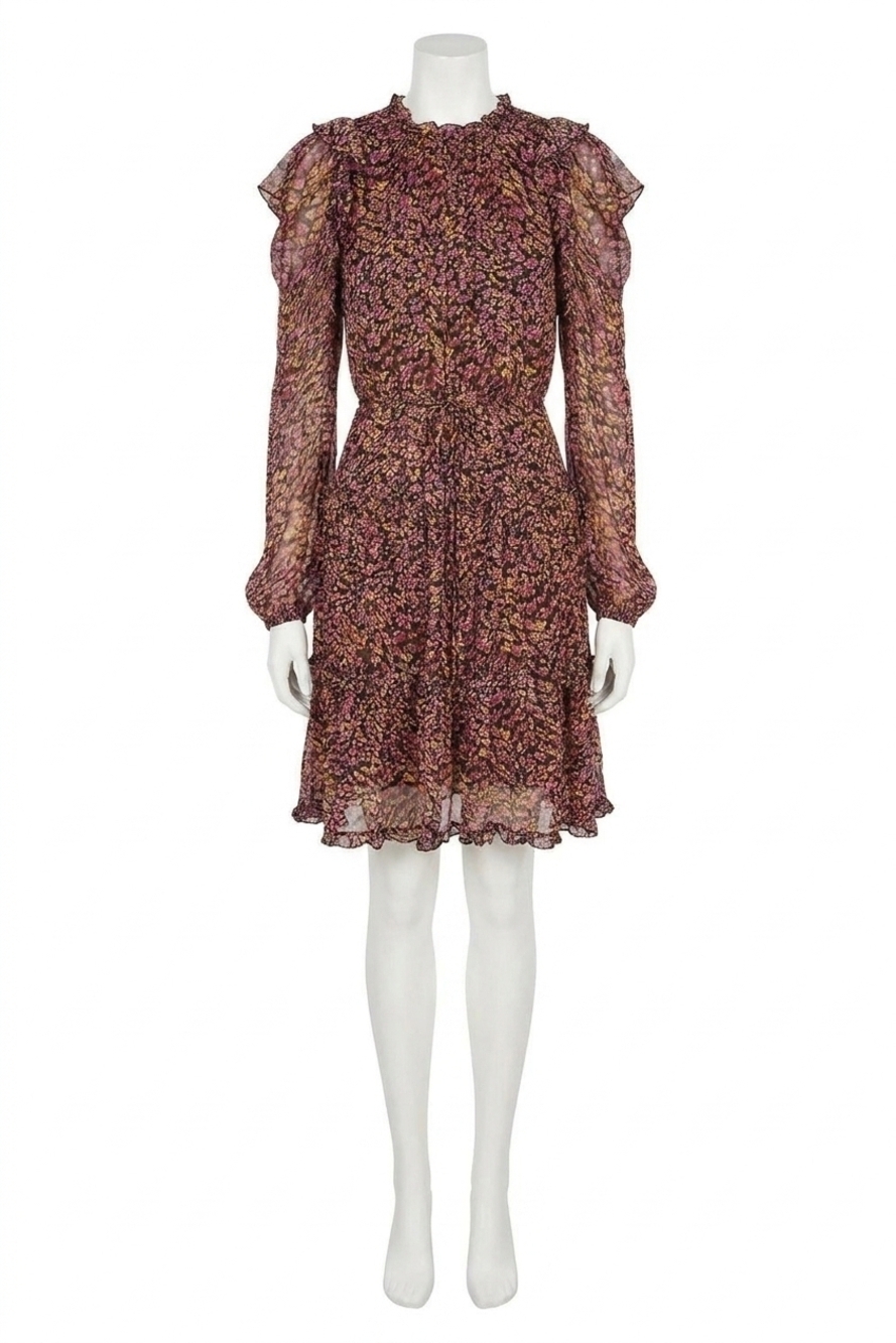 NEW ULLA JOHNSON gaelle dress in pomegranate